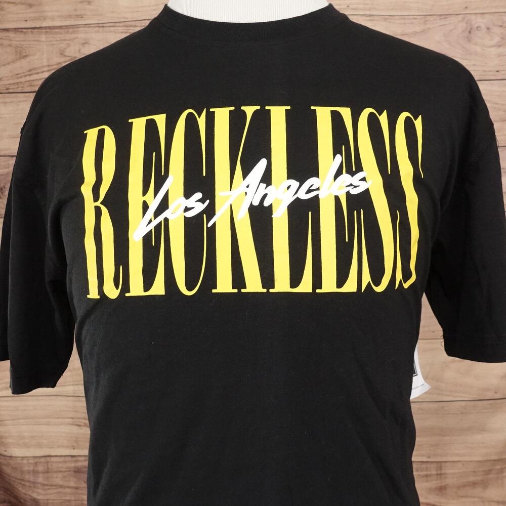 Young & Reckless Shirt Mens XL Black Los Angeles Reckless Graphic Tee T-Shirt